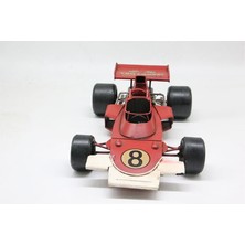 Otantik Çarşı Dekoratif Metal Kırmızı Yarış Araba Modeli C1592