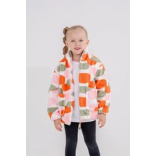 Eray Kids Kız Çocuk Dik Yaka Stoperli Büyük Cepli Peluş Polar Ceket