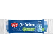 Roll-Up Çöp Torbası Orta 55X60CM 15 Adet