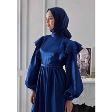 Ges Shop Kadın Lacivert Abiye Janjan Şal