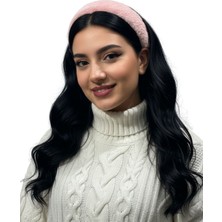 Aslı Kiraz Jewerly Gül Kurusu Peluş Taç