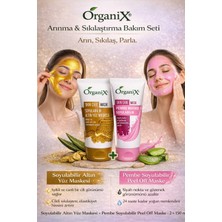 Organix Yüz Maskesi Peeling -  Altın Soyulabilir Maske , Pembe Soyulabilir  Maske  2 x 150 ml