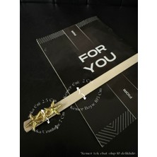 Fiori Yıldız Gold Tokalı Kadın Kemeri, Ceket Kemeri, Gömlek Kemeri, Elbise Kemeri,