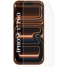 Elixem İphone 17 Pro Uyumlu 9H Düz Şeffaf Ekran Koruyucu Temperli Cam