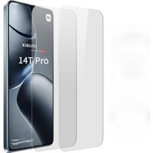 Elixem Xiaomi Mi 14T Xiaomi Mi 14T Pro Uyumlu 9H Düz Şeffaf Ekran Koruyucu Temperli Cam