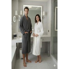 Özdilek Alize Aile Bornoz Seti Antrasit-Krem/bej