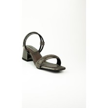 Minican 50 Platin Taşlı Kız Çocuk Abiye Ayakkabı