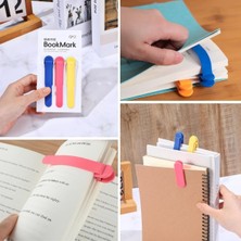 Kararlı Ticaret 3’lü Otomatik Kitap Ayıracı Akıllı Silikon Yer Imi Klips Seti, Okuma Severler Için Pratik Kitap Aksesuarı
