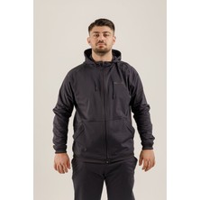 Airlife Stronger High Rsı 5 7 Tam Boy Fermuarlı Erkek (Büyük Beden) Kapüşonlu Sweatshirt Lacivert
