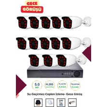 OEM Irtech-13 Kameralı Güvenlik Kamera Seti Gece Görüşlü-Su Geçirmez-Tak Çalıştır G01