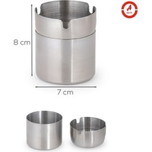 Neler Geldi Neler Paslanmaz Kapaklı Küllük Kokusuz Küllük Kül Tabağı Metal Çelik Küllük Oval Küllük Kül Tablası