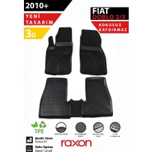 Raxon Fiat Doblo 2010+ 2-3 3D Havuzlu Paspas – Tam Uyumlu | Su Geçirmez, Kaymaz