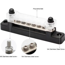 MELLİFERA Karavan Yat Tekne Şase Terminali 6 Lı Kapaklı 300 Amper 12V 24V 48V