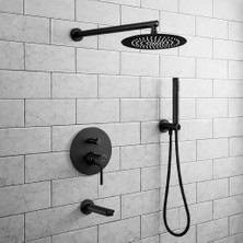 Fause Tam Ankastre Duş Seti Adonis Siyah FAU107-B