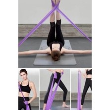 Ciyu Ticaret Pilates Direnç Lastiği Seti Aerobik Yoga Fitness Direnç Lastiği Seti 5 Farklı Lastik