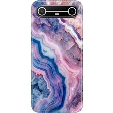 Senada Tecno Spark Slim 5g (Km9) Kılıf Desenli Baskılı Tpu Rubber Kapak Flues Ametist