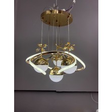 Zeya Lighting Yüksek Aydınlatmalı Dron Model Gold Kaplama 4 Toplu Sarkıt Modern 3 Renk LED Avize
