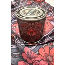 Time in a Tin Akrep Burcuna Özel Ipeksi Saten Tasarım Fular-Retro Teneke Kutulu Hediye Seti