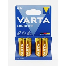 Badem10 Longlife Aa 1.5V Alkalin Pil 4 Lü Paket Uzun Ömürlü Güç Kaynağı