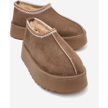 Ccway Yüksek Tabanlı Kısa Mini Bot KOYU VİZON