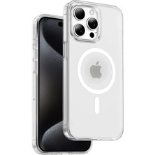 Keephone iPhone 14 Pro Max Non Yellow Şeffaf Magsafe Kılıf - Şeffaf
