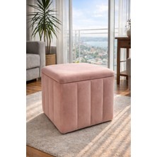 Pale Babyface Pembe Sandıklı Dekoratif Puf