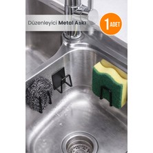 Orvila Kendinden Yapışkanlı Çok Amaçlı Metal Askı Siyah Renkli 1 Parça Dayanıklı Metal Malzeme