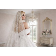 Sim Desenli Uzun Duvak,ışıltılı Uzun Duvak