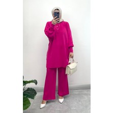 Nisum Moda Balon Kol Triko Takım