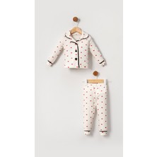 Bubito Kalpli Kız Bebek Pijama Takım 2'li Siyah Beyaz Rahat Kullanım İçin Özel Tasarım