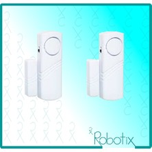 Robotix RB-4444B-2 Beyaz Kapı Pencere Alarmı 2 adet