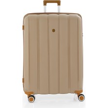 Mçs Büyük Boy Kırılmaz Silikon Seyahat Valizi Bavulu V305