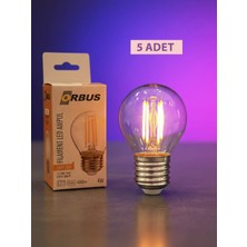 Orbus GC45 4W LED Ampul E27 Sarı Işık 2700K 400LM Filament Clear
