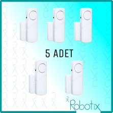 Robotix RB-4444B Beyaz Kapı Pencere Alarmı 5 adet