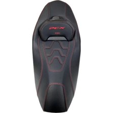 Gogo Honda Pcx 125 Spor Koltuk (Sele) Bel Destekli Kırmızı 2021-2025/PCX Modifiye Koltuk