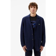 Lacoste Erkek Classic Fit V Yaka Lacivert Hırka