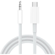 Schitec Type-C To 3.5mm Aux Ses Kablosu  Dönüştürücü Beyaz AX806