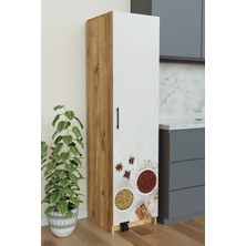 Hediyeler Kapında "zelvin" Chef's Pantry Tek Kapaklı Raflı Kiler Dolabı Banyo Mutfak Erzak Dolabı Çok Amaçlı Dolap