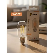 Orbus TC45 4W LED Ampul E27 Sarı Işık 2700K 400LM Filament Clear