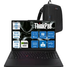 Lenovo Thinkpad P16S Gen4 Intel Core Ultra 7 265H 80GB 1tb SSD 8GB/RTXPRO500 Blackwell 16" Wuxga IPS 500NITS 60Hz Wi-Fi7 Windows 11 Pro Taşınabilir Iş Istasyonu 21QV0010TXP26 + Zettaçanta