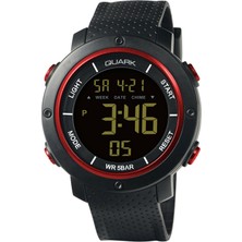 Quark QU-353GH-3 Dijital Kronometreli Takvimli Alarmlı Işıklı Erkek Kol Saati