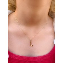 Uzundağ Kuyumculuk 14 Ayar Füzyon L Harfli Kolye