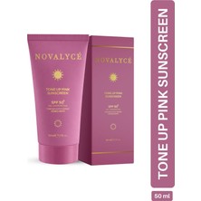 Novalyce Leke Karşıtı Ton Eşitleyen Spf 50+ Pembe Renkli Güneş Kremi