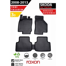 Raxon Skoda Octavia 2008-2013 3D Havuzlu Paspas – Tam Uyumlu | Su Geçirmez, Kaymaz