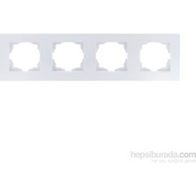 Günsan Elektrik GÜNSAN EQONA BEYAZ DÖRTLÜ ÇERÇEVE