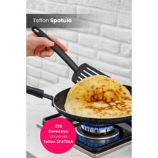 Orvila Yanmaz Yapışmaz Yüksek Isıya Dayanıklı Teflon Spatula - Servis Spatulası