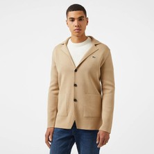 Lacoste Erkek Classic Fit V Yaka Kahverengi Hırka