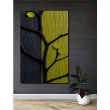 Teona Ahşap Soyut Ağaç Dokulu Yağlı Boya Görünümlü Ahşap Dekoratif Ev,antre,salon,ofis,mutfak,yatak Odası Tablo