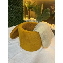 Eda Hacıoğlu Edam Bedding Group Teddy Kumaşlı Sandıklı Yuvarlak Puf