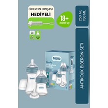 Mooma Kindy 150 ve 250 ml Geniş Ağızlı Biberon Başlangıç Seti - Bowl Blue Polipropilen Malzeme